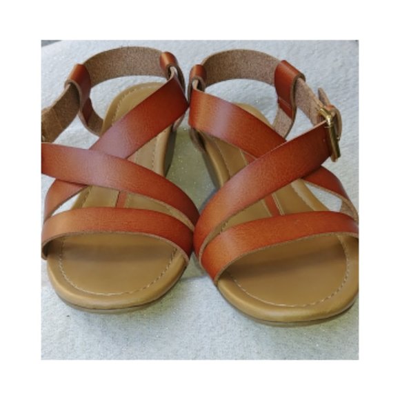 Tan wedge sandals - Picture 3 of 9